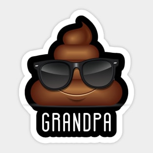 Grandpa Poop Family Matching Sticker